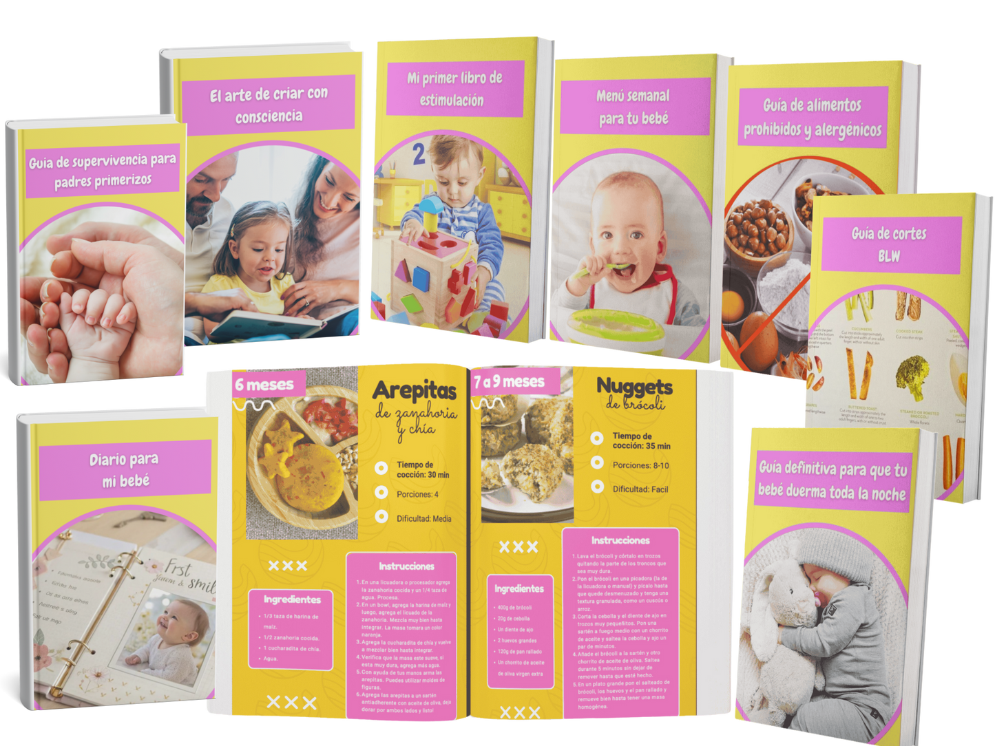 La Biblia de la Alimentación Infantil: +500 Recetas y 5 BONOS para un Bebé Feliz y Saludable